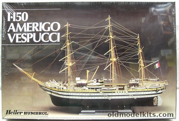 Heller 1/150 Amerigo Vespucci Italian Sailing Ship, 80807 plastic model kit